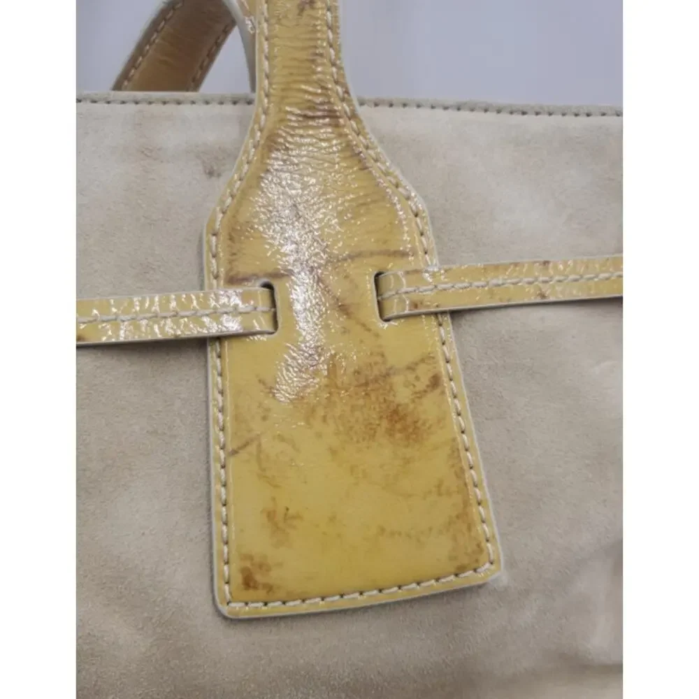 Vintage Tod’s Light Brown & Yellow Leather Shoulder Bag – Italian Luxury Classic
